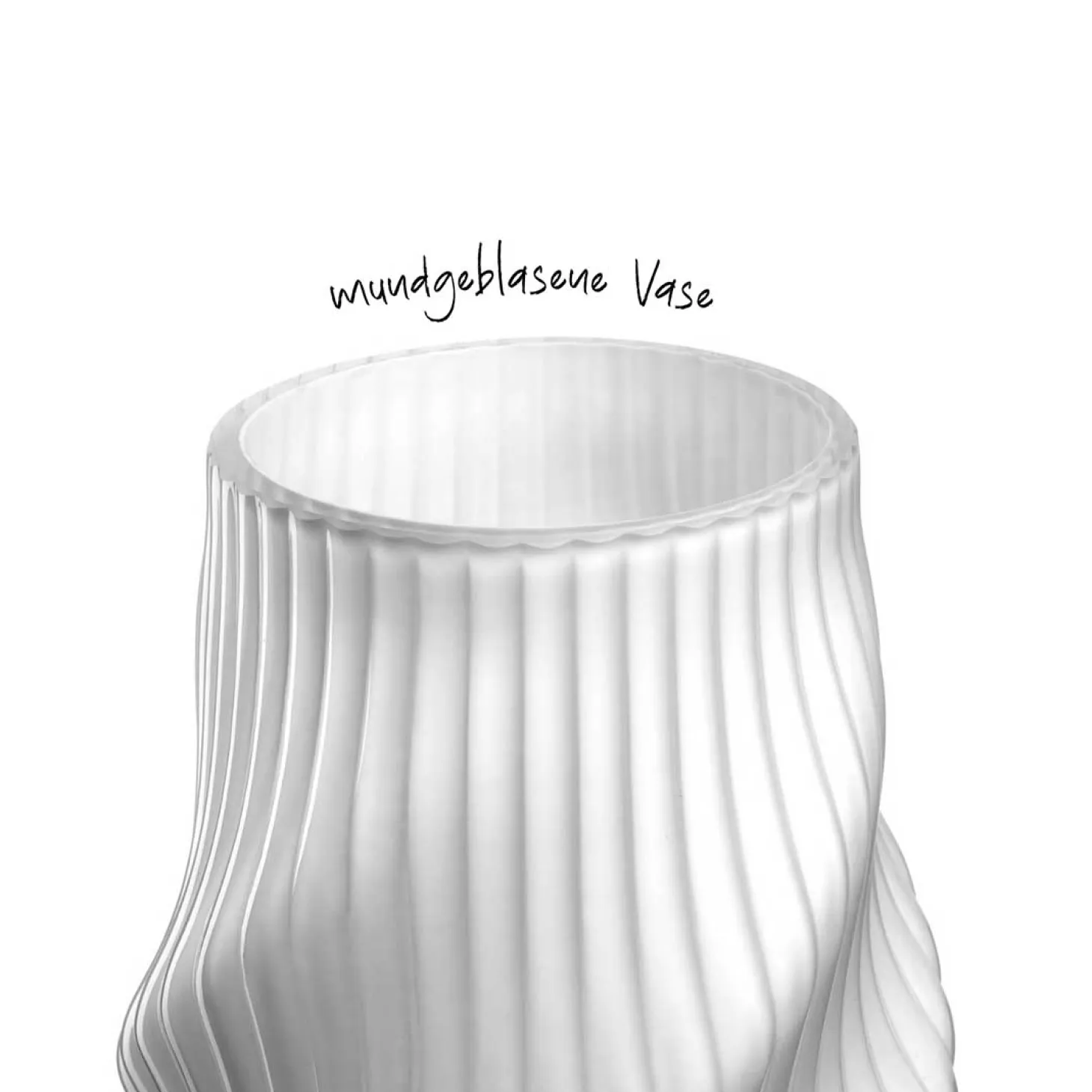 Vase VERDI 23 cm weiß