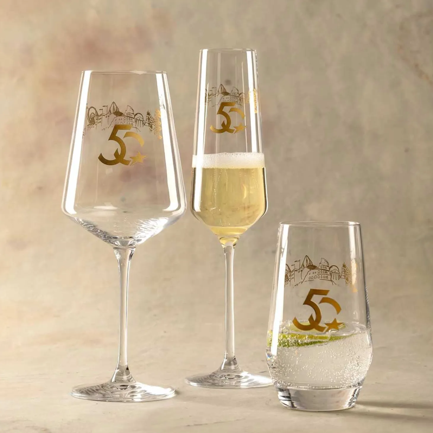 Weinglas Europa-Park Silhouette 50 Jahre 560 ml