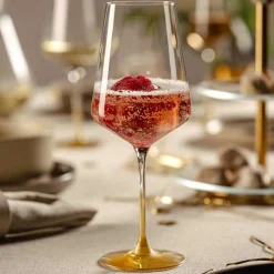 Weinglas PUCCINI 560 ml gold 2er-Set