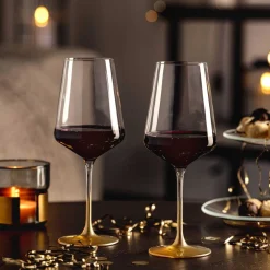 Weinglas PUCCINI 560 ml gold 2er-Set
