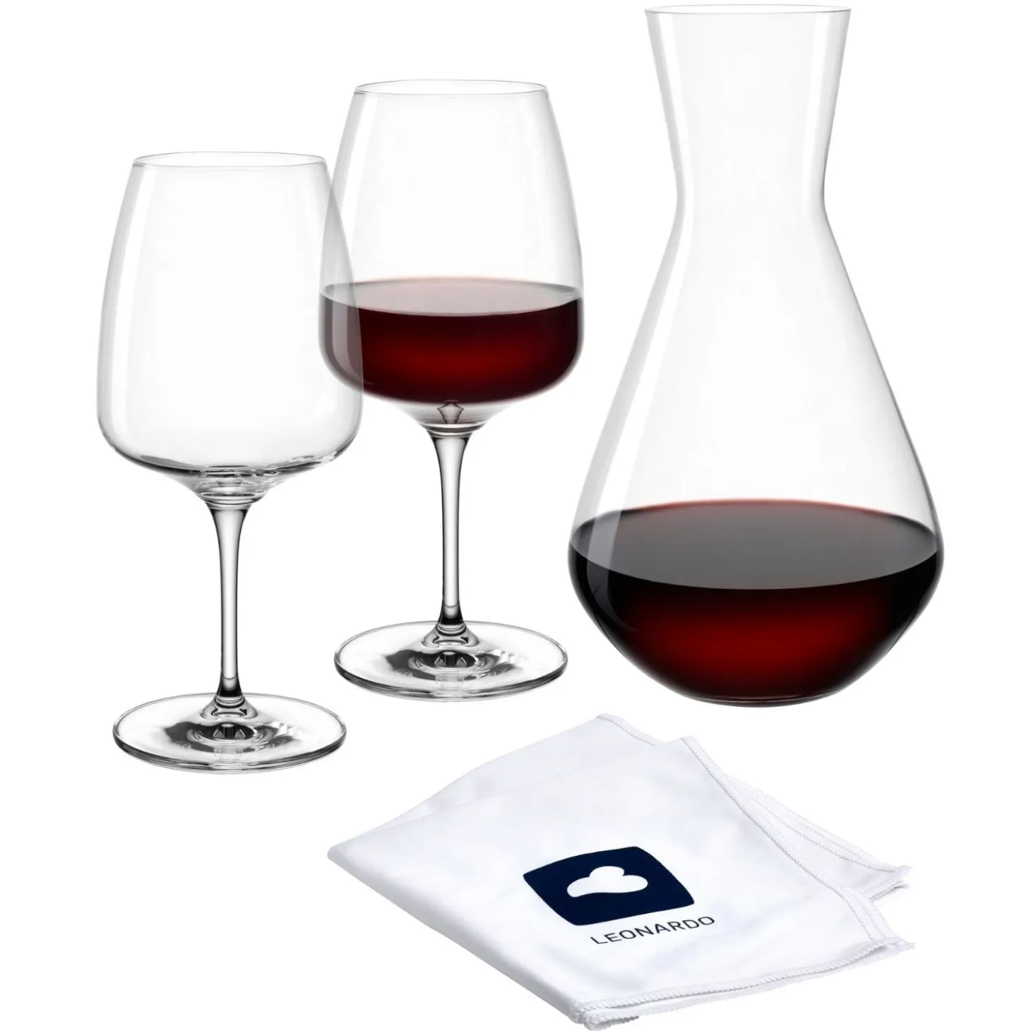 Weinset CESTI 3-teilig + Poliertuch