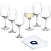 Weißweinglas CESTI 360 ml 6er-Set + Poliertuch