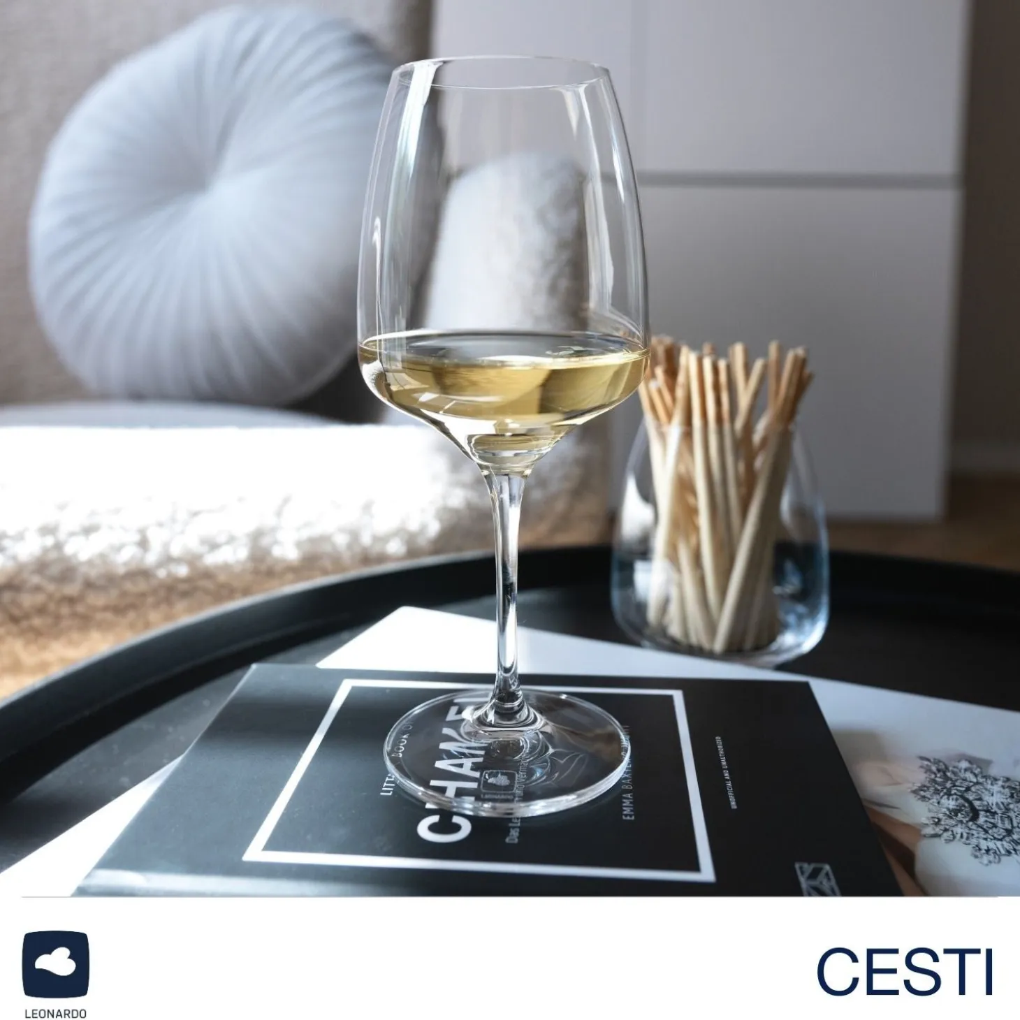 Weißweinglas CESTI 360 ml 6er-Set + Poliertuch