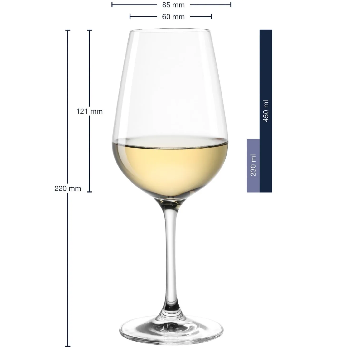 Weißweinglas TIVOLI 450 ml 6er-Set