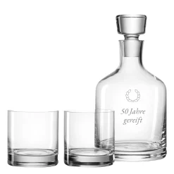 Whiskyset AMBROGIO 3-teilig mit persönlicher Gravur