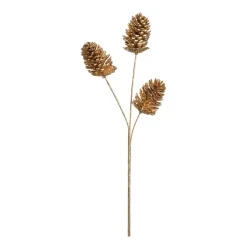 Zapfenzweig 61 cm gold CAPANNA